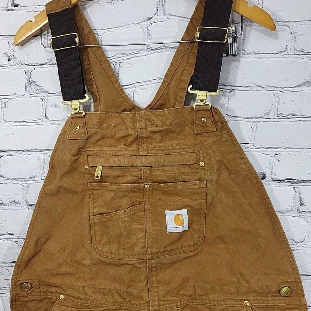 Carhartt Authentic Relaxed Fit Duck Canvas Bib Ov… - image 2