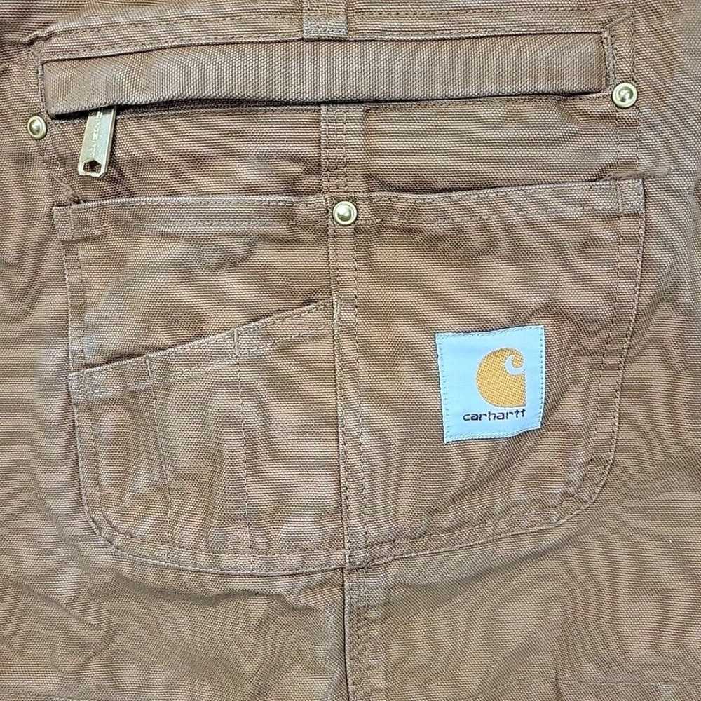 Carhartt Authentic Relaxed Fit Duck Canvas Bib Ov… - image 3