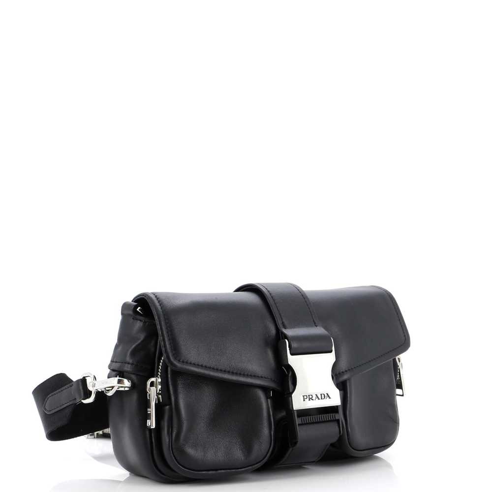 PRADA Pocket Flap Shoulder Bag Leather - image 2