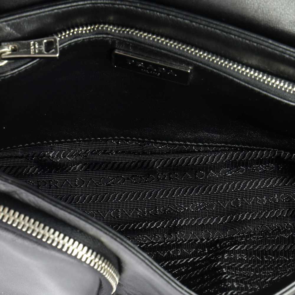 PRADA Pocket Flap Shoulder Bag Leather - image 5