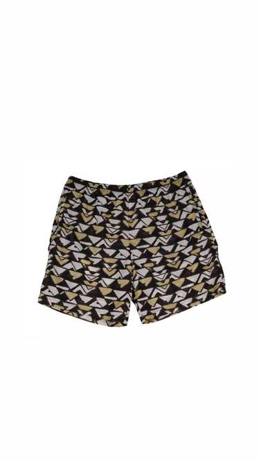 Prada Triangle Logo Swim Shorts White Yellow - 022