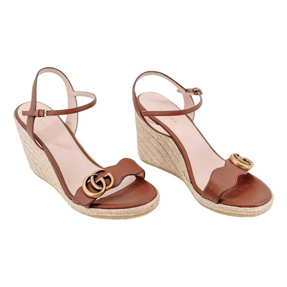 Gucci Marmont leather sandal - image 1