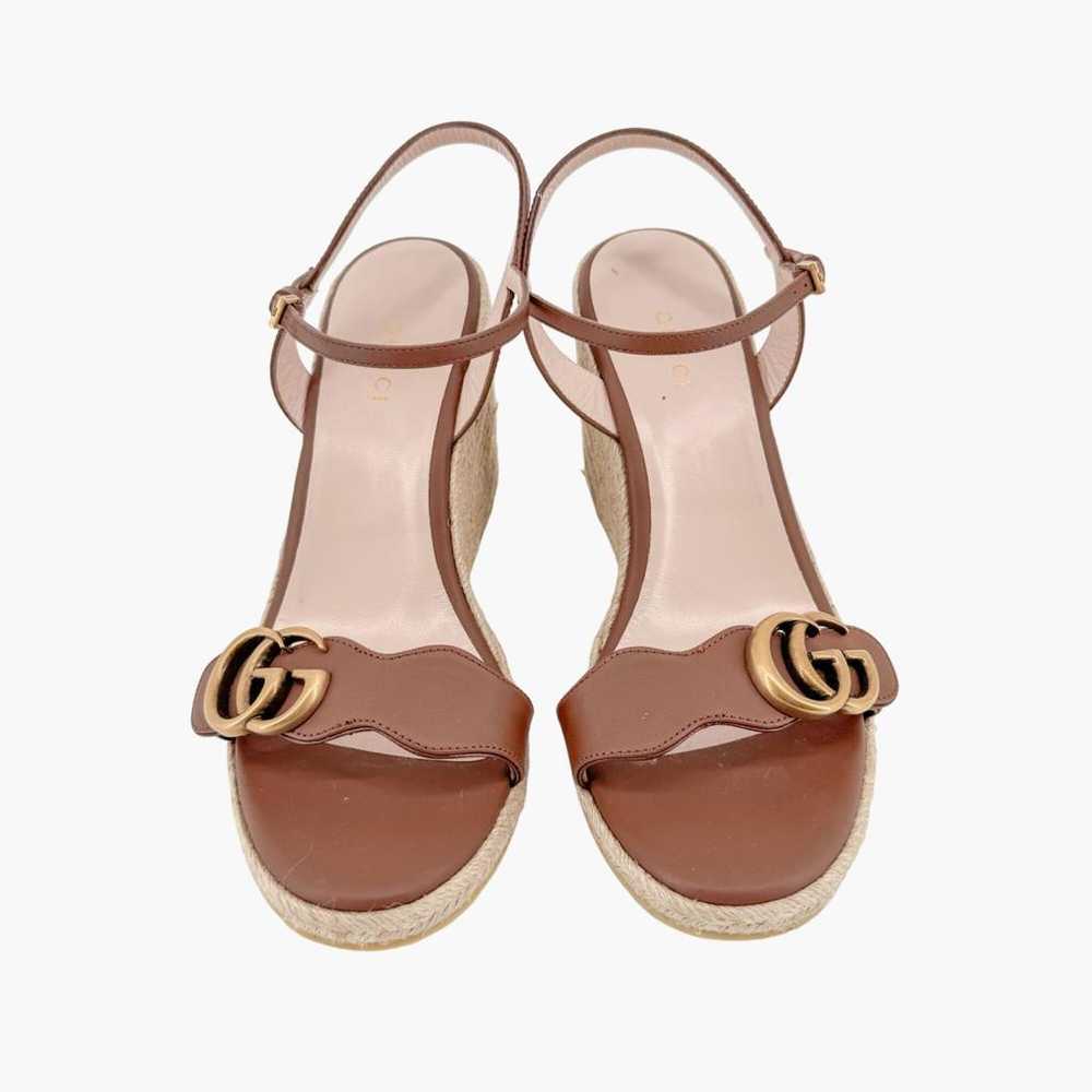 Gucci Marmont leather sandal - image 2