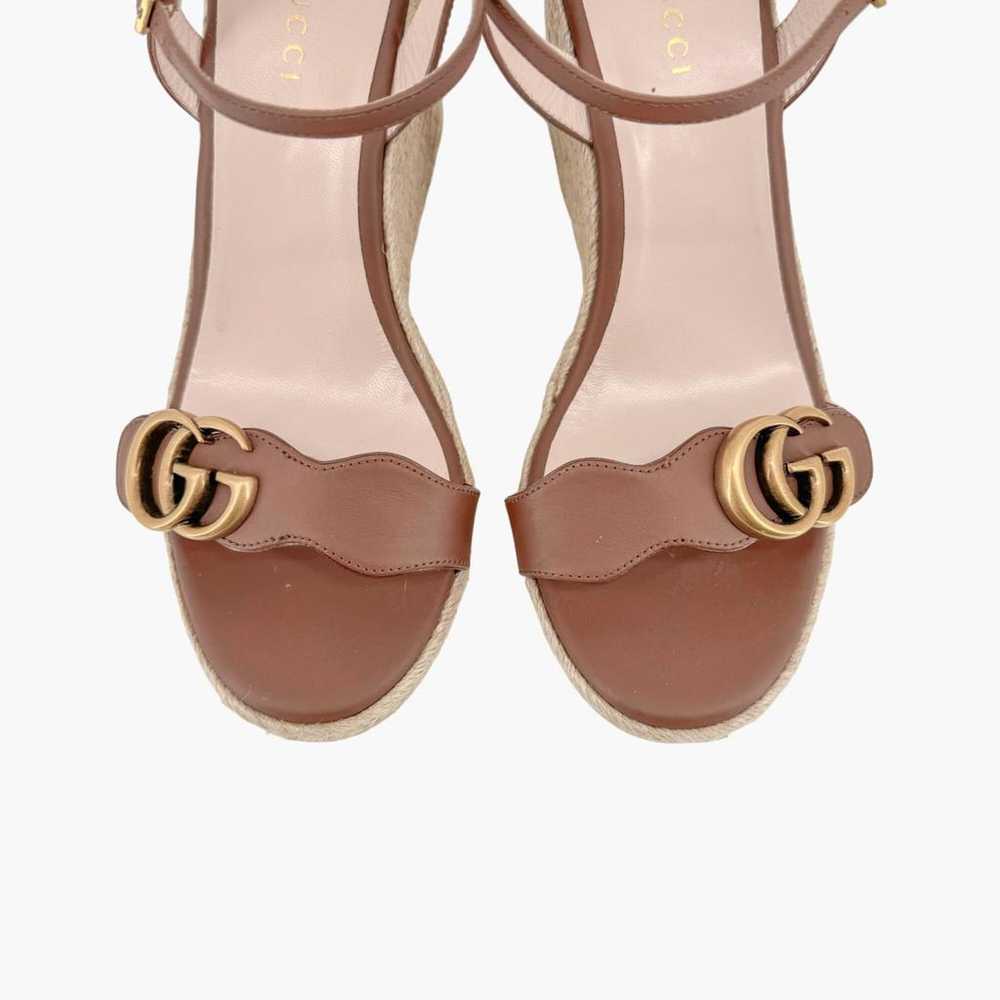 Gucci Marmont leather sandal - image 3