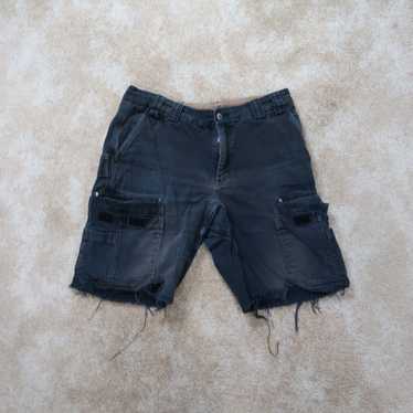 Vintage Duluth Cargo Cutoff Shorts Size 35 Black … - image 1