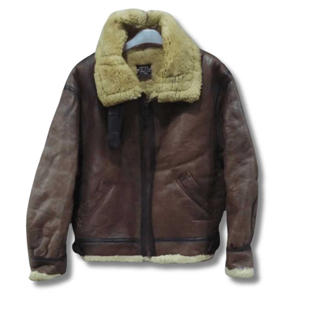 Avirex × Military × Sheepskin Coat Vintage Avirex… - image 1