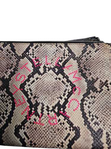 Stella McCartney Snake Effect Logo Wristlet