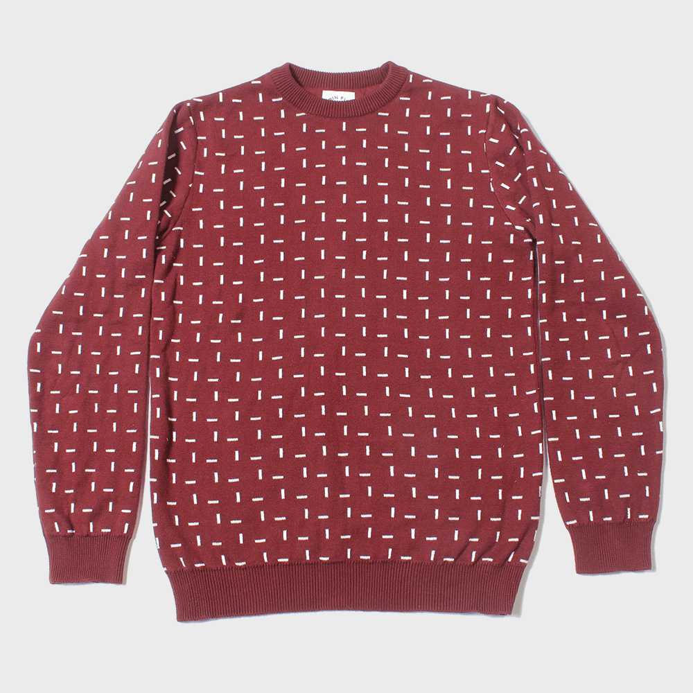 Kirrin Finch Burgundy White Dash Sweater - image 4