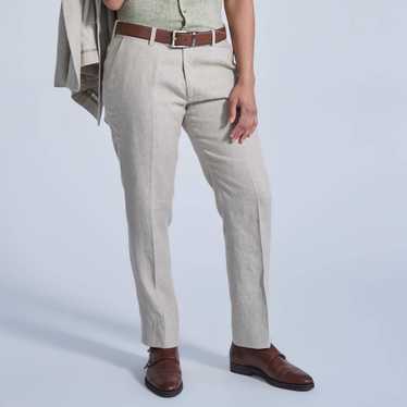 Kirrin Finch Oat Linen Dress Pants - image 1