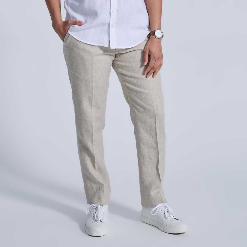 Kirrin Finch Oat Linen Dress Pants - image 3