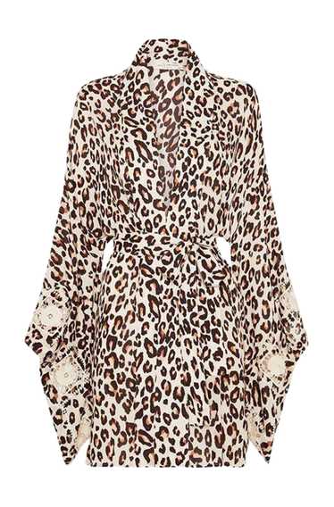 Spell USA NWT- Bodhi Leopard Short Robe- Leopard S