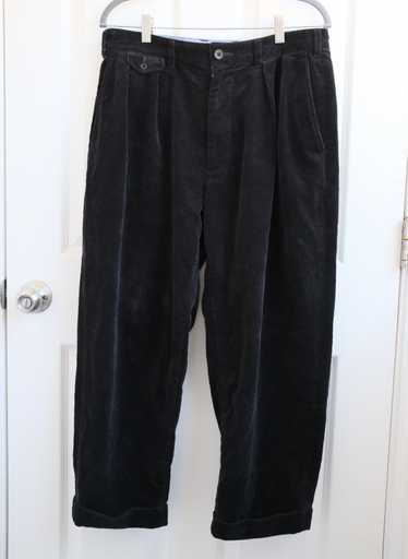 Beams Plus Beams+ Black Corduroy 2 Pleats Pants Si