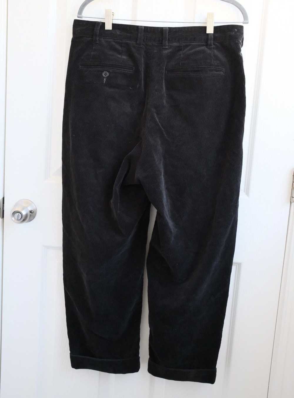 Beams Plus Beams+ Black Corduroy 2 Pleats Pants S… - image 2