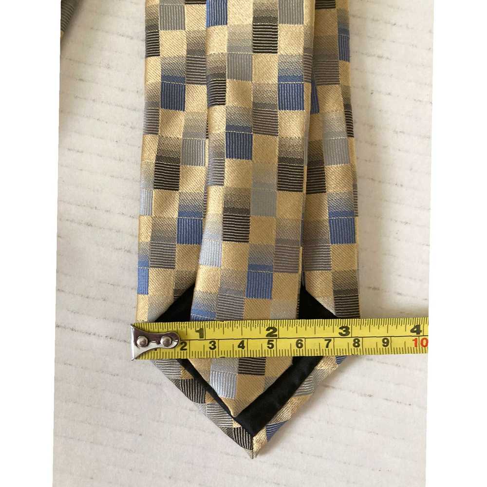 Vintage Square Necktie Featuring Geometric Patter… - image 6