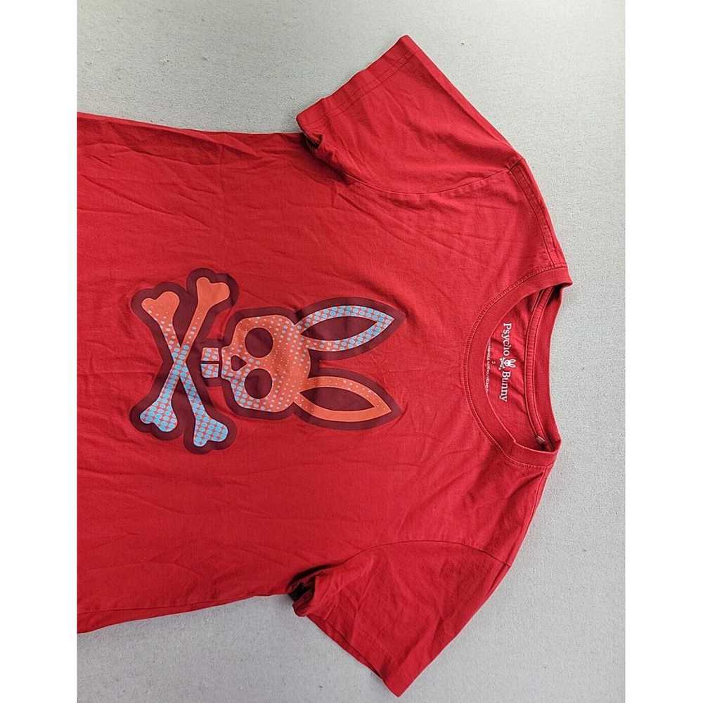 Psycho Bunny Luxurious Pima Cotton Red T Shirt wi… - image 3