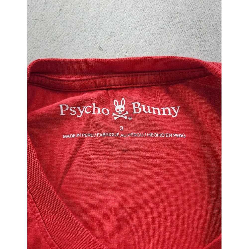 Psycho Bunny Luxurious Pima Cotton Red T Shirt wi… - image 5