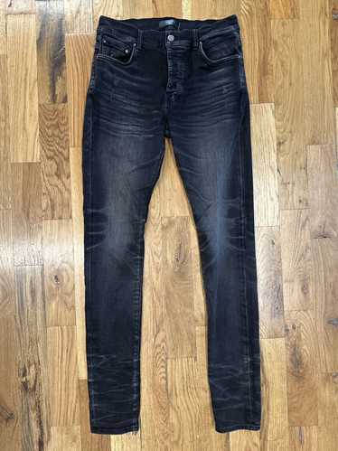 Amiri Amiri Plain Faded Black Denim Jeans Sz 33