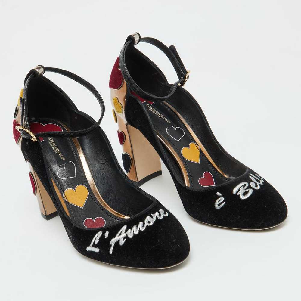 Dolce & Gabbana Velvet heels - image 3