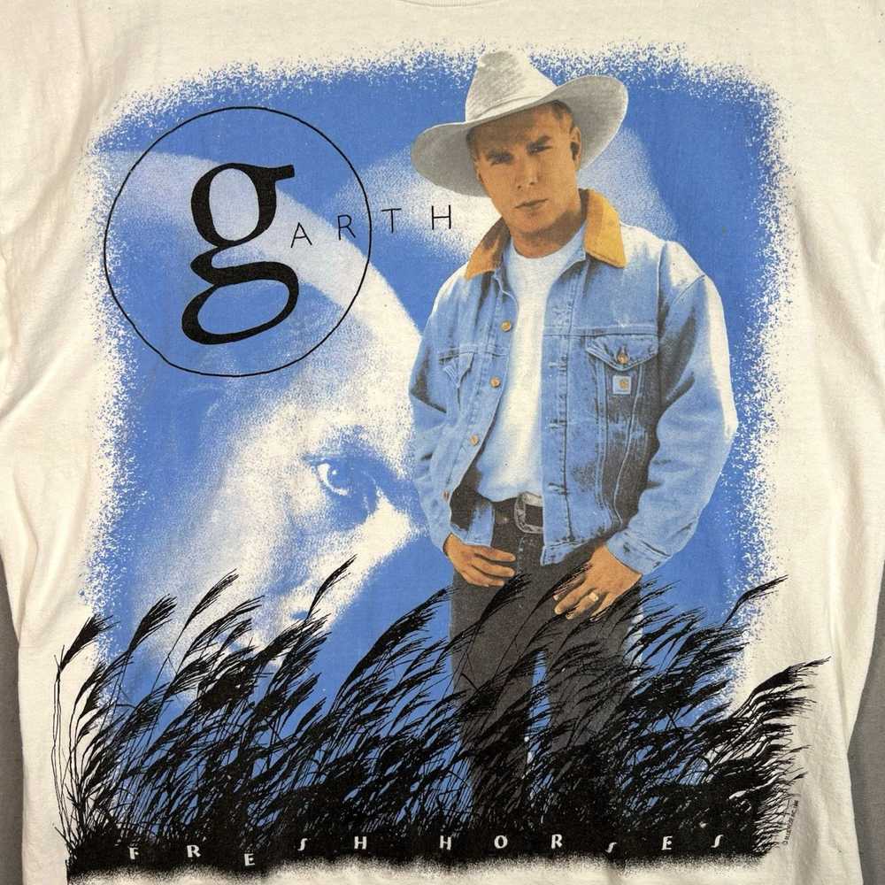 Hanes Authentic Retro Garth Brooks Fresh Horses 1… - image 5