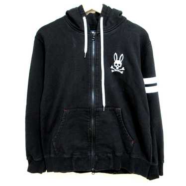 Men's Psycho Bunny Hoodie Long Sleeve/Zip Up Black - image 1