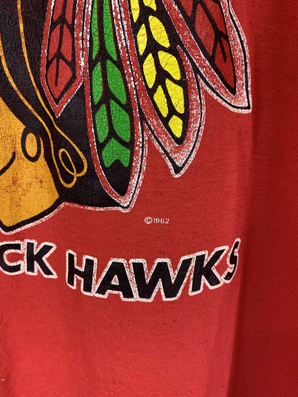 NHL × Tee Shirt × Vintage Vintage 1980s Chicago b… - image 2