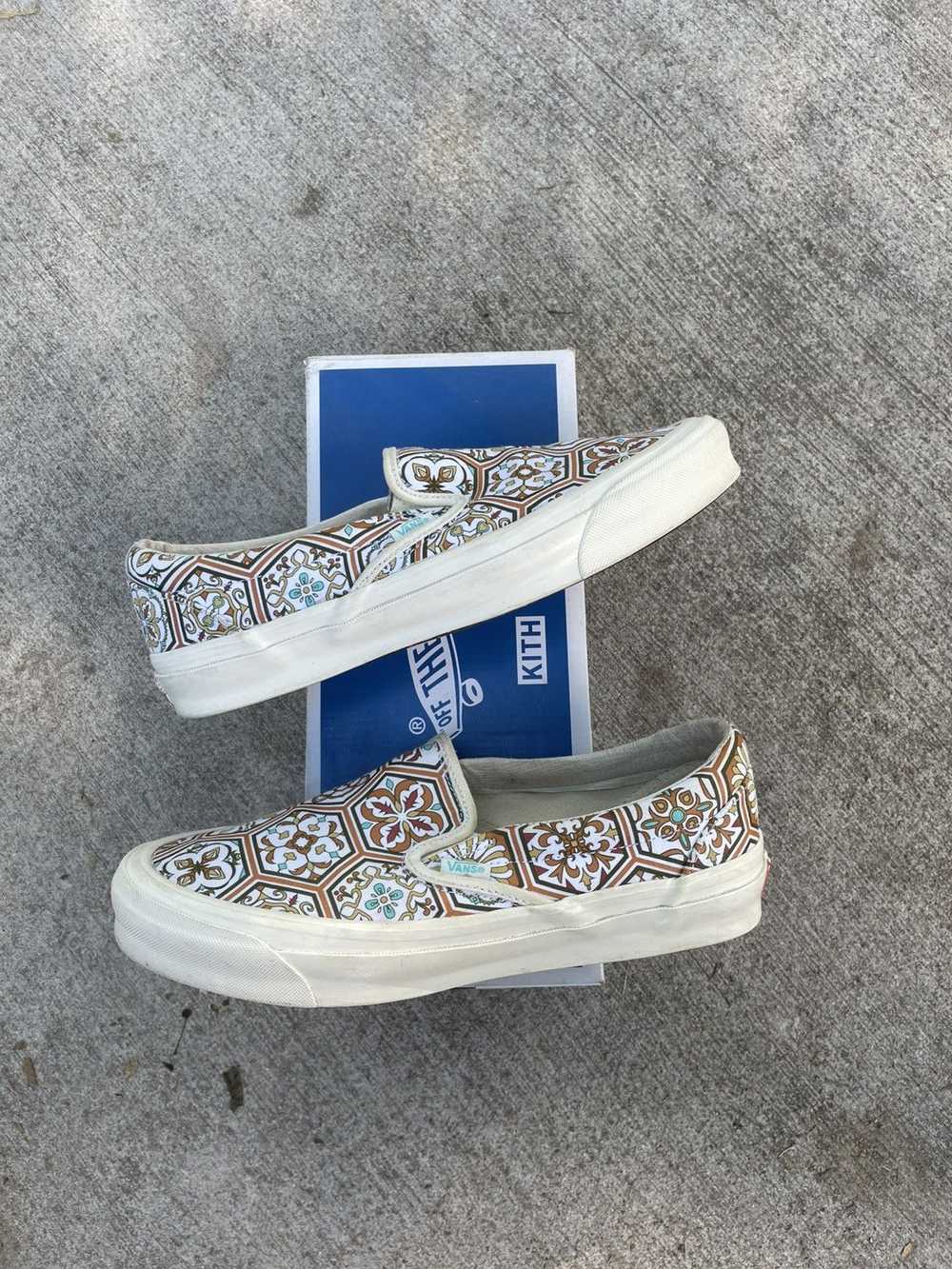 Kith × Vans Vans Slip-On Kith Moroccan Tile Orange - image 1