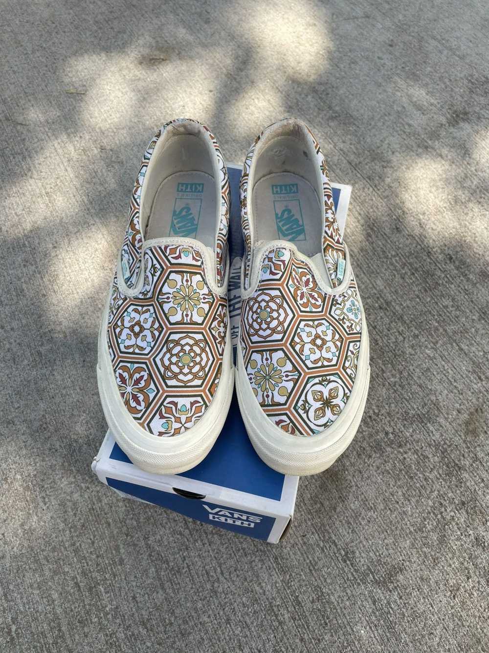 Kith × Vans Vans Slip-On Kith Moroccan Tile Orange - image 3