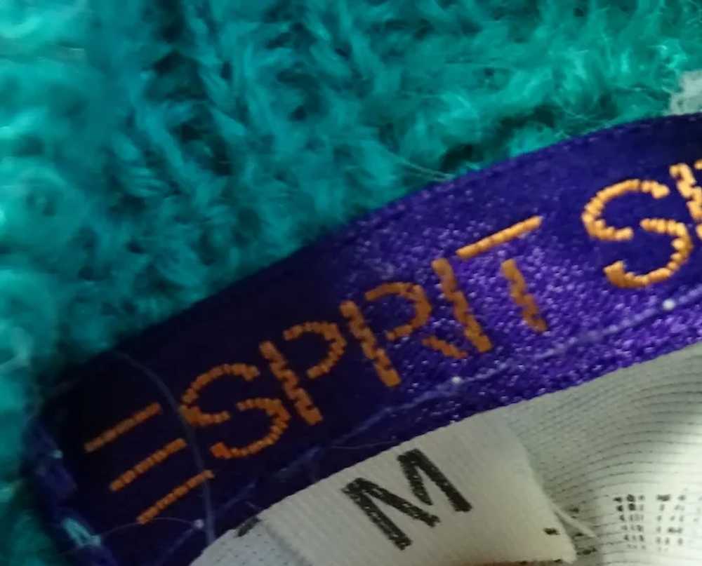 Esprit Sport 1990's Vintage Teal Blue Green Cable… - image 8