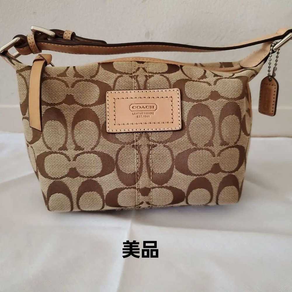 COACH Signature Vanity Cosmetic Pouch Ladies Hand… - image 1