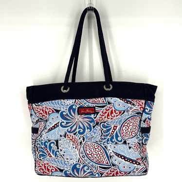 Vera Bradley Seaside Miller Grand Tote Blue Paisle