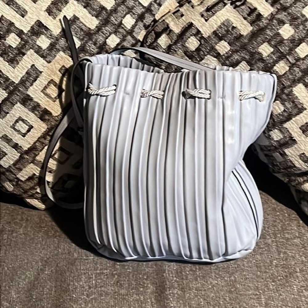 Zara pleated bucket drawstring bag - image 2