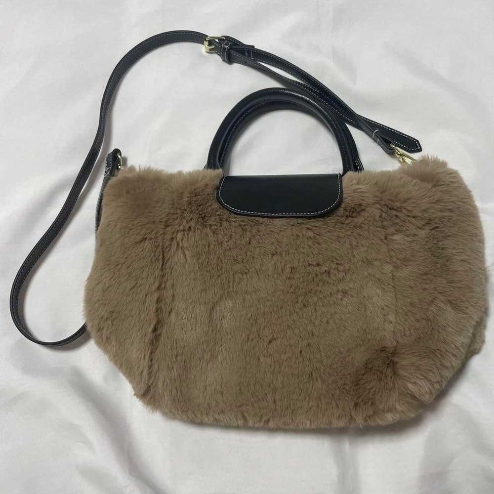 Heini Eco Fur Tote Shoulder Bag Grene. - image 3