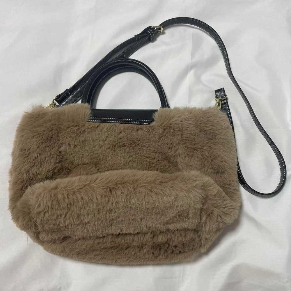 Heini Eco Fur Tote Shoulder Bag Grene. - image 4