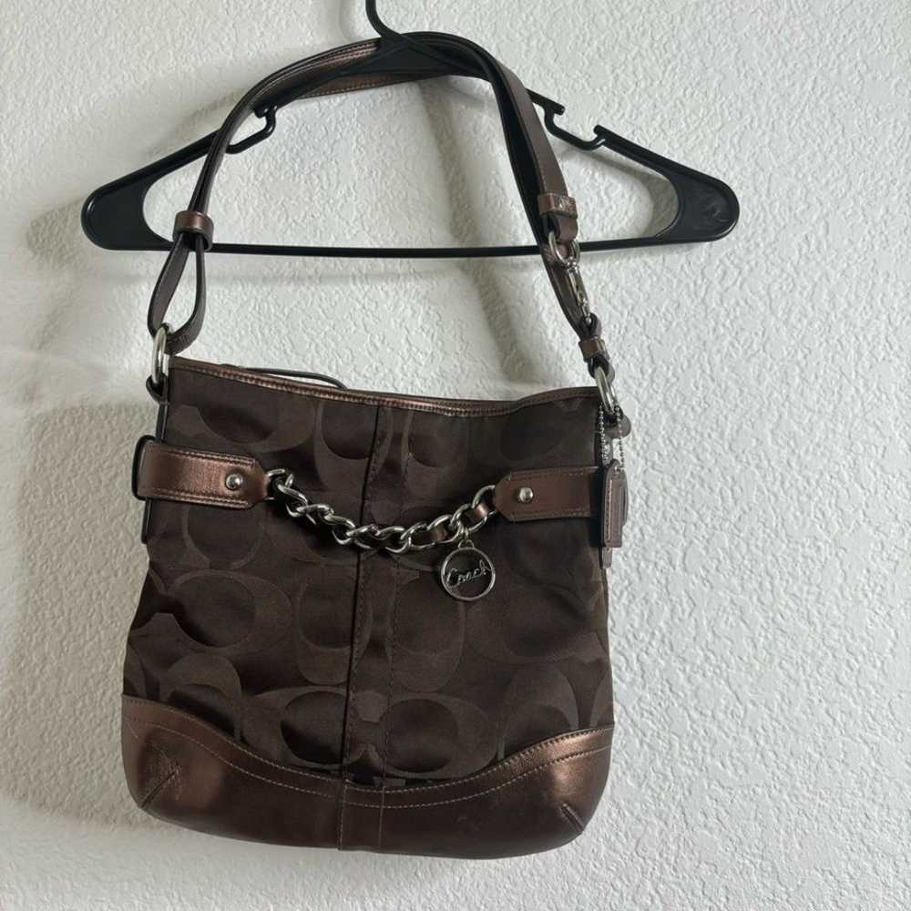 Y2K Coach Signature Chain Duffle Handbag - image 2