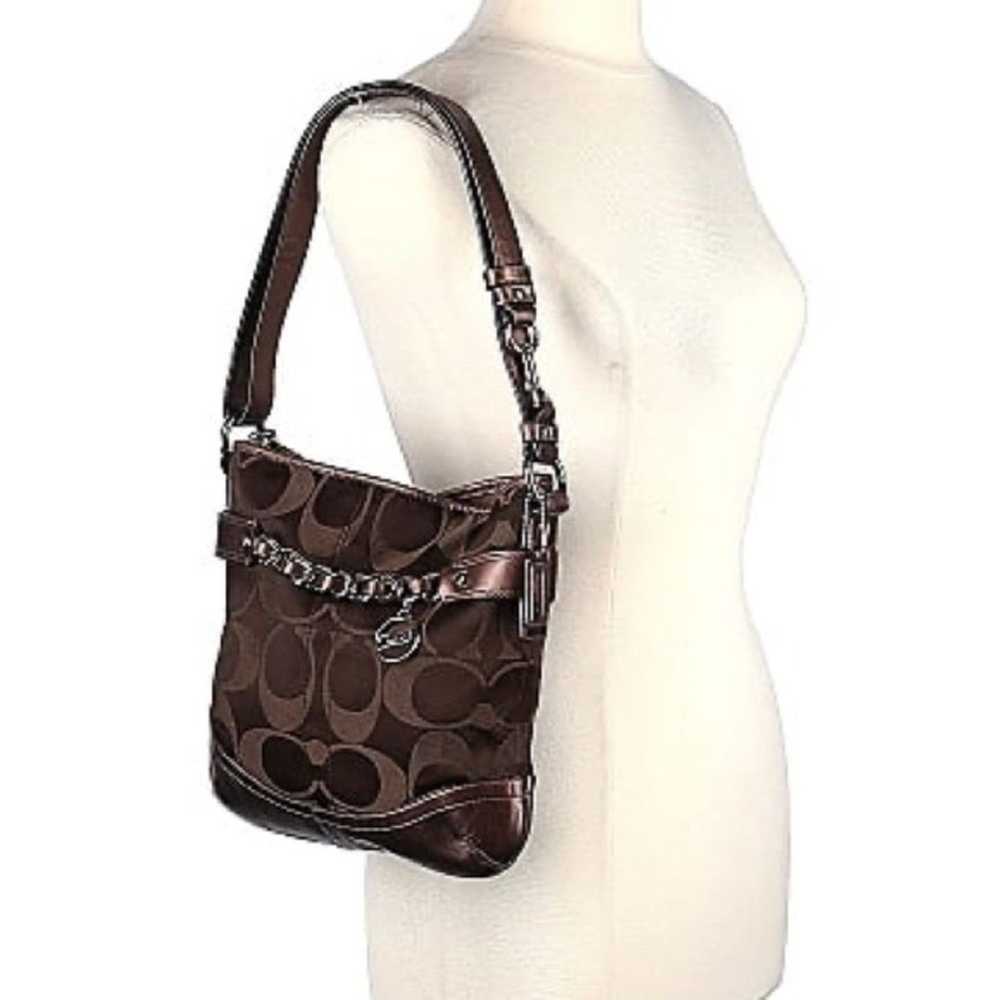 Y2K Coach Signature Chain Duffle Handbag - image 3