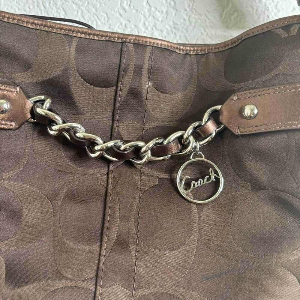 Y2K Coach Signature Chain Duffle Handbag - image 4