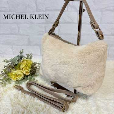 Unused ✨ Michelle Cran handbag shoulder 2WAY fur … - image 1