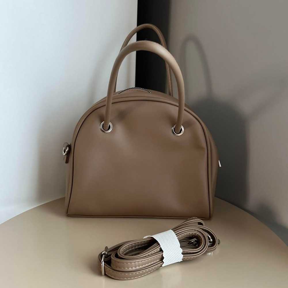 Bag beige brown tote bag handbag - image 6