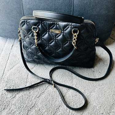 Beautiful Kate Spade Quilted Black Soft Leather Ha