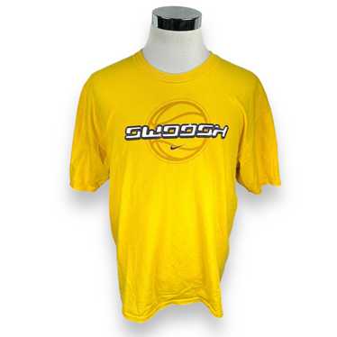 Nike Vintage Nike Swoosh T-Shirt Men XL Yellow 10… - image 1