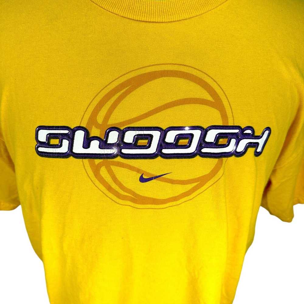 Nike Vintage Nike Swoosh T-Shirt Men XL Yellow 10… - image 2