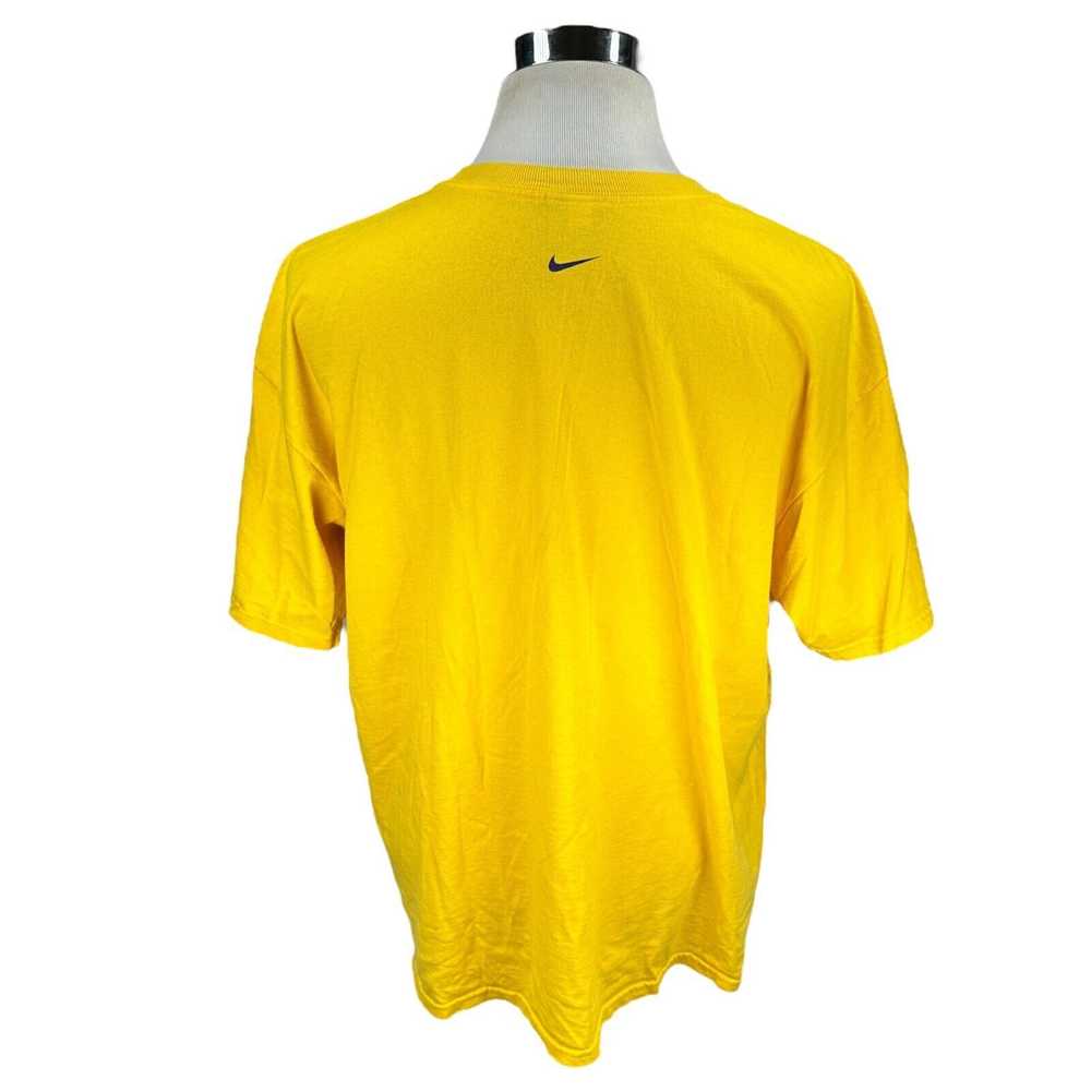 Nike Vintage Nike Swoosh T-Shirt Men XL Yellow 10… - image 3