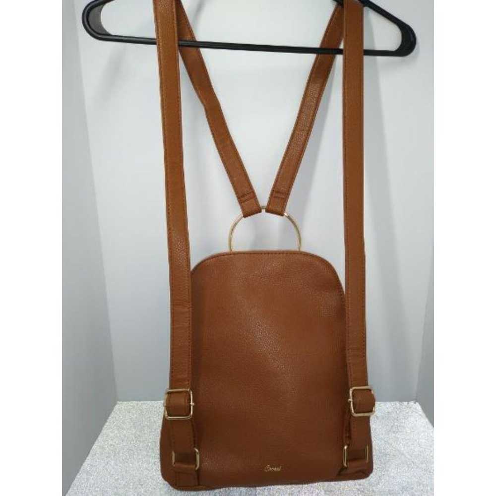 Crossi Brown Bow Backpack Adjustable straps doubl… - image 3