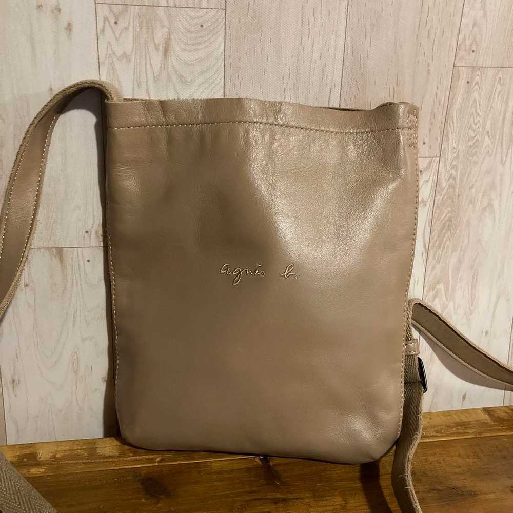 【Brand New】Agnes B. Genuine Leather Shoulder Bag,… - image 2