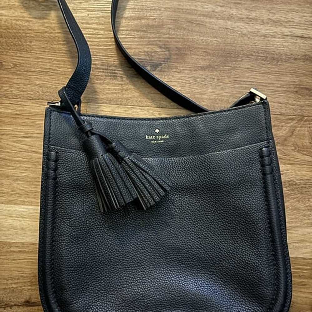 Kate Spade Black Crossbody Handbag w/ Tassels GOR… - image 3