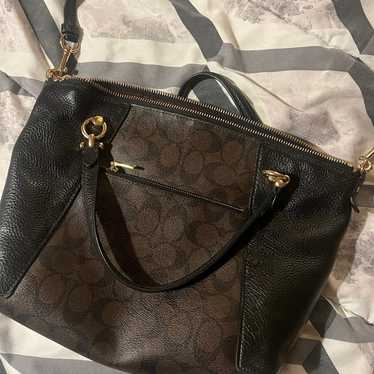 Brown coach purse