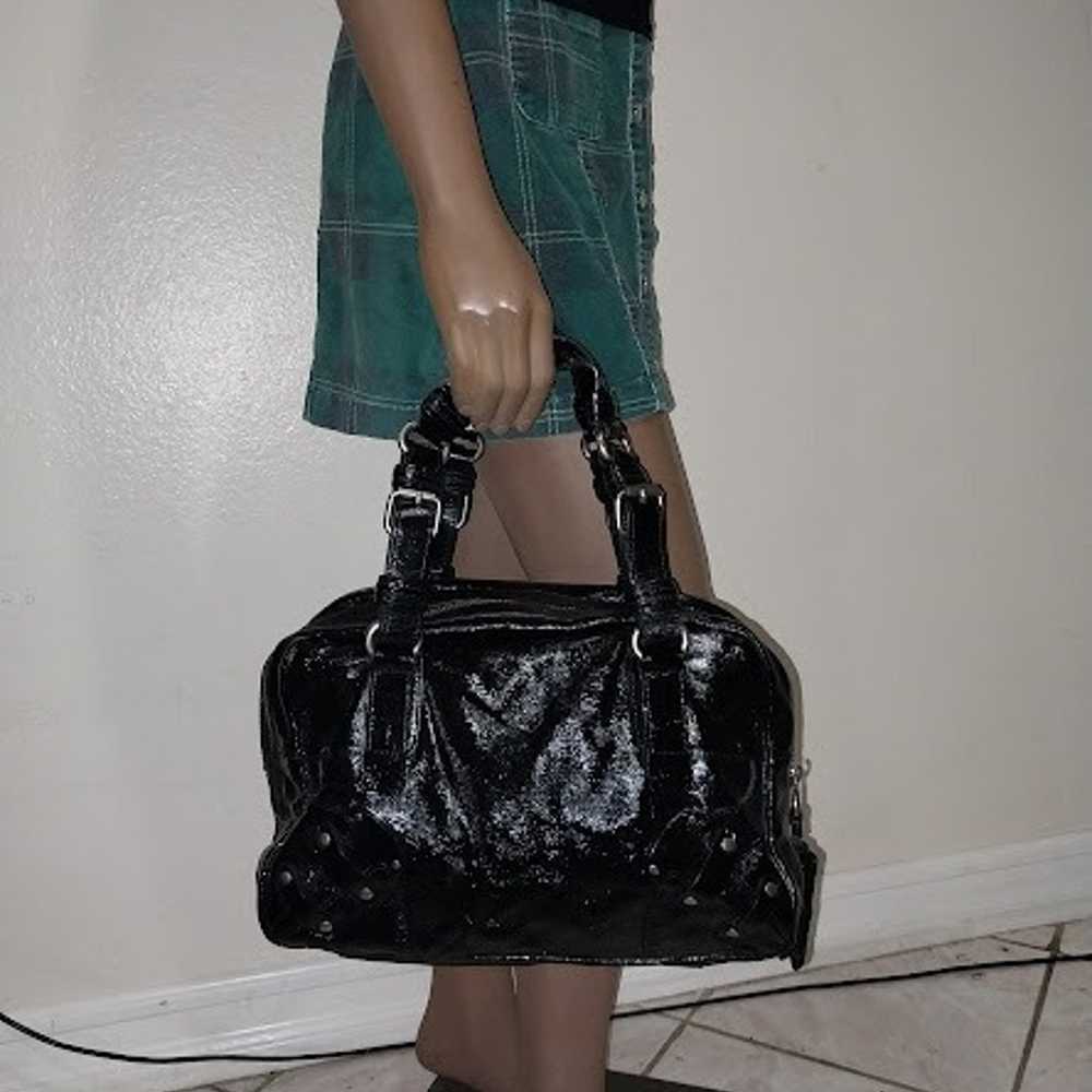 JUICY COUTURE BLACK PATENT LEATHER BAG - image 3