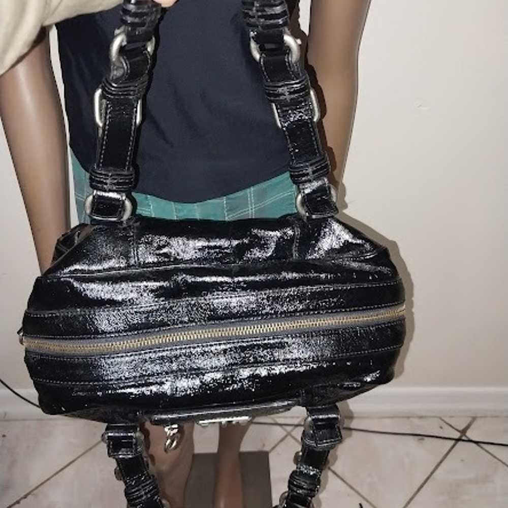 JUICY COUTURE BLACK PATENT LEATHER BAG - image 5