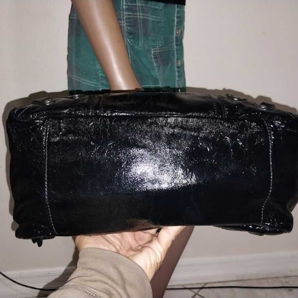 JUICY COUTURE BLACK PATENT LEATHER BAG - image 6