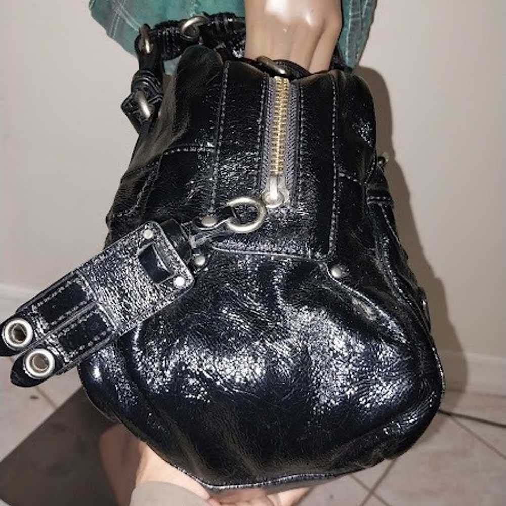 JUICY COUTURE BLACK PATENT LEATHER BAG - image 7